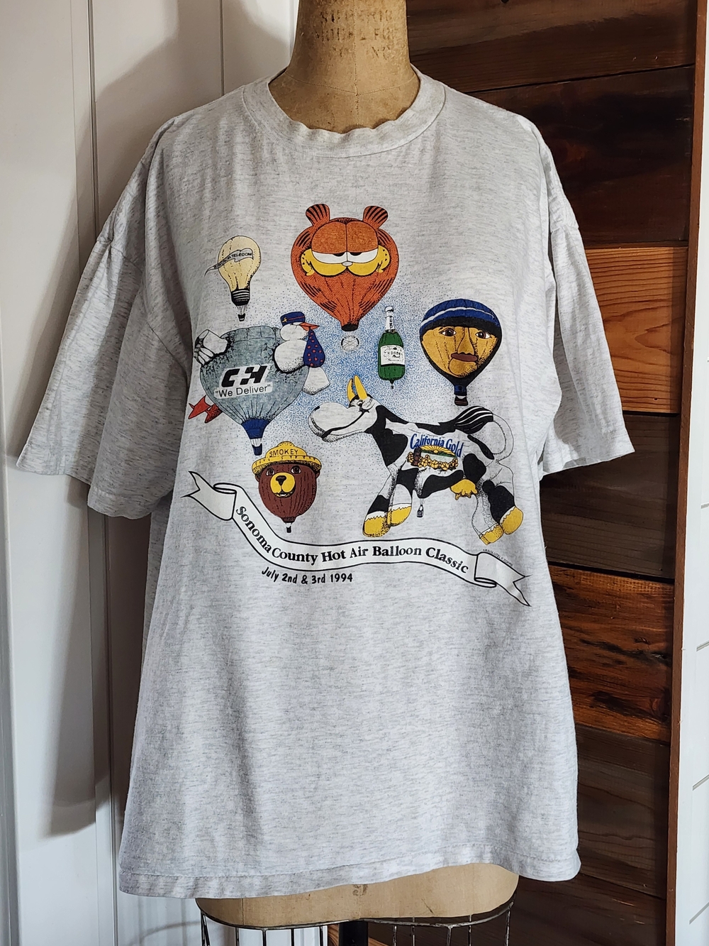 Vintage 1994 Sonoma County Hot Air Balloon Classic T-Shirt